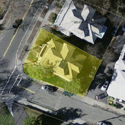 678 Centre St, Newton, MA 02458 aerial view