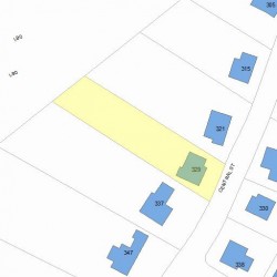 329 Central St, Newton, MA 02466 plot plan