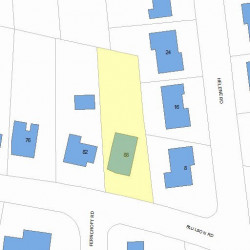 88 Paulson Rd, Newton, MA 02468 plot plan