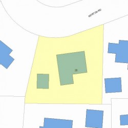 20 Morton Rd, Newton, MA 02459 plot plan