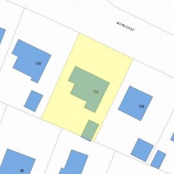 132 Jackson St, Newton, MA 02459 plot plan