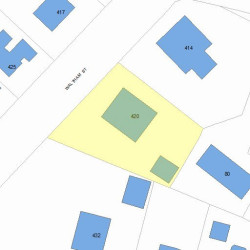 420 Waltham St, Newton, MA 02465 plot plan