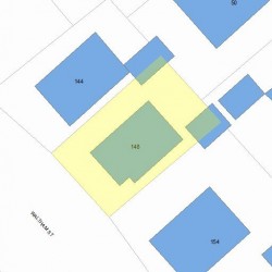 148 Waltham St, Newton, MA 02465 plot plan