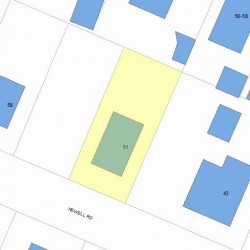 51 Newell Rd, Newton, MA 02466 plot plan