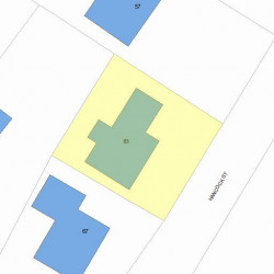 61 Hancock St, Newton, MA 02466 plot plan