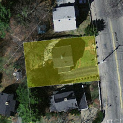 971 Walnut St, Newton, MA 02460 aerial view