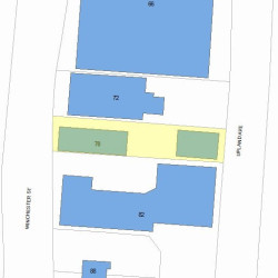 78 Winchester St, Newton, MA 02461 plot plan