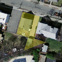 44 Harris Rd, Newton, MA 02465 aerial view