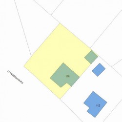 106 Quinobequin Rd, Newton, MA 02462 plot plan