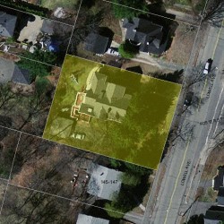 137 Lowell Ave, Newton, MA 02460 aerial view