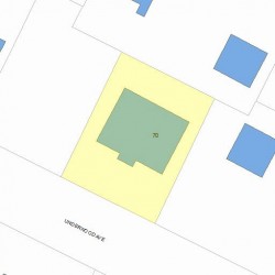 70 Underwood Ave, Newton, MA 02465 plot plan