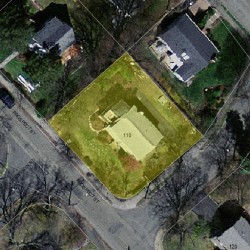 110 Prospect St, Newton, MA 02465 aerial view