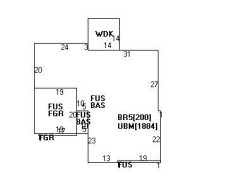 850 Dedham St, Newton, MA 02459 floor plan
