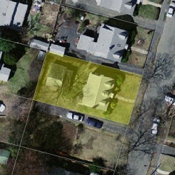 17 Bemis Rd, Newton, MA 02460 aerial view