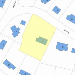 19 Ridge Rd, Newton, MA 02468 plot plan