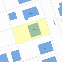 65 Faxon St, Newton, MA 02458 plot plan