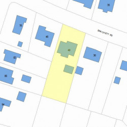 40 Brackett Rd, Newton, MA 02458 plot plan