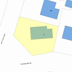 47 Winchester Rd, Newton, MA 02458 plot plan