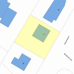 51 Dearborn St, Newton, MA 02465 plot plan