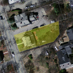 406 Cherry St, Newton, MA 02465 aerial view