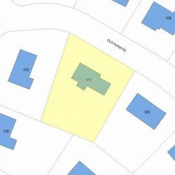 171 Old Farm Rd, Newton, MA 02459 plot plan