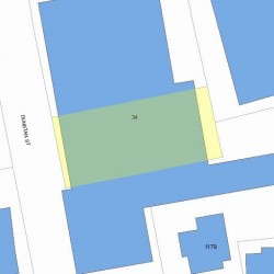 34 Dunstan St, Newton, MA 02465 plot plan