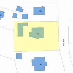 141 Prince St, Newton, MA 02465 plot plan