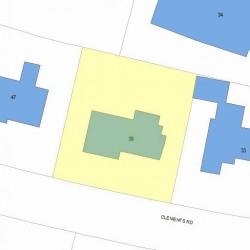 39 Clements Rd, Newton, MA 02458 plot plan