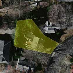 55 Summit St, Newton, MA 02458 aerial view