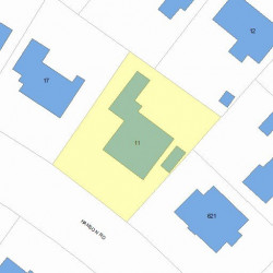 11 Hanson Rd, Newton, MA 02459 plot plan