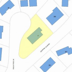 17 Peach Tree Ln, Newton, MA 02459 plot plan