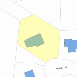 17 Croftdale Rd, Newton, MA 02459 plot plan