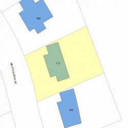 110 Westchester Rd, Newton, MA 02458 plot plan