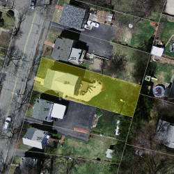 284 Cherry St, Newton, MA 02465 aerial view