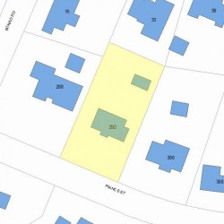 292 Prince St, Newton, MA 02465 plot plan