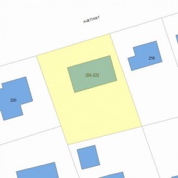 222 Austin St, Newton, MA 02465 plot plan