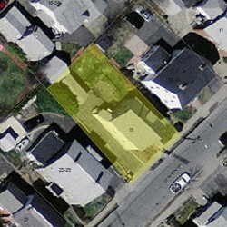 19 Clinton St, Newton, MA 02458 aerial view