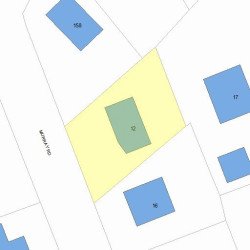 12 Murray Rd, Newton, MA 02465 plot plan