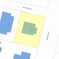 175 Parmenter Rd, Newton, MA 02465 plot plan