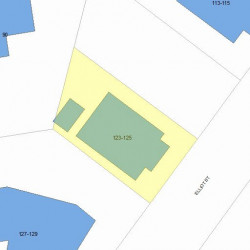 125 Elliot St, Newton, MA 02461 plot plan