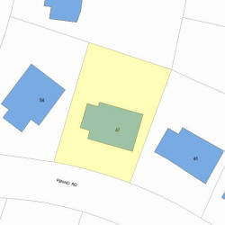 47 Fenno Rd, Newton, MA 02459 plot plan