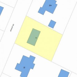14 Hobart Rd, Newton, MA 02459 plot plan