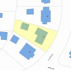 55 Ellison Rd, Newton, MA 02459 plot plan