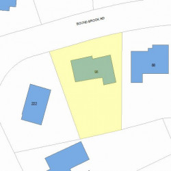 98 Bound Brook Rd, Newton, MA 02461 plot plan