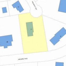 17 Prospect Ave, Newton, MA 02460 plot plan