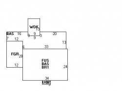 24 Brentwood Ave, Newton, MA 02459 floor plan