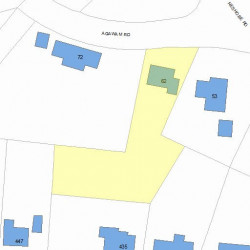 62 Agawam Rd, Newton, MA 02468 plot plan