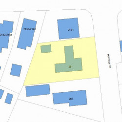 261 Melrose St, Newton, MA 02466 plot plan