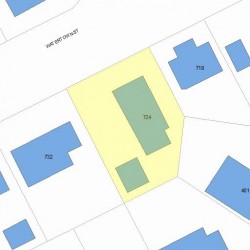 724 Watertown St, Newton, MA 02460 plot plan