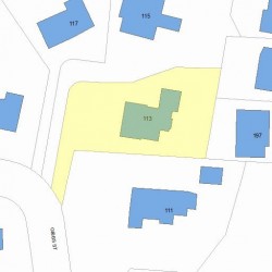 113 Gibbs St, Newton, MA 02459 plot plan